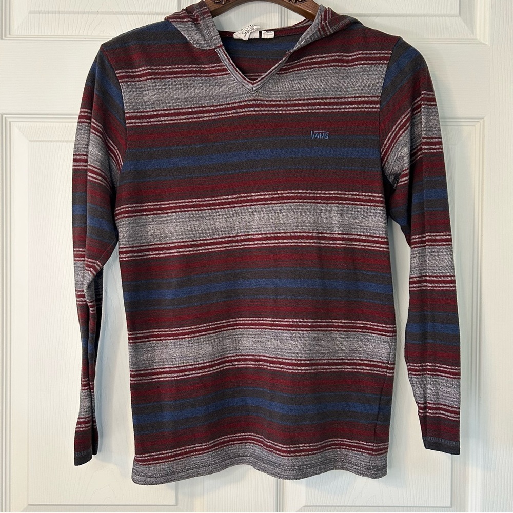 Youth XL Vans Heritage Lightweight Hooded Long Sleeve Shirt